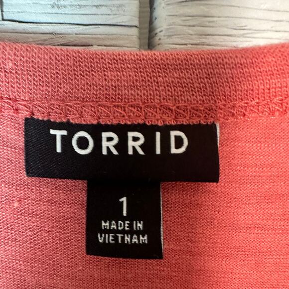 Torrid drawstring waste dress travel short sleeve pockets normcore plus size  - Picture 5 of 11